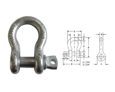 Shackle-G209 belenggu jangkar PIN sekrup AS