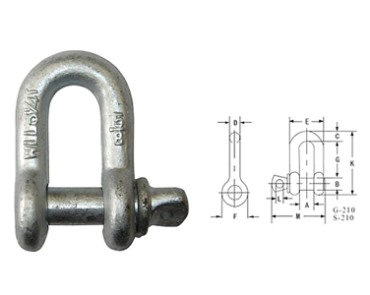 Shackle-G210 belenggu RANTAI PIN SEKRUP AS