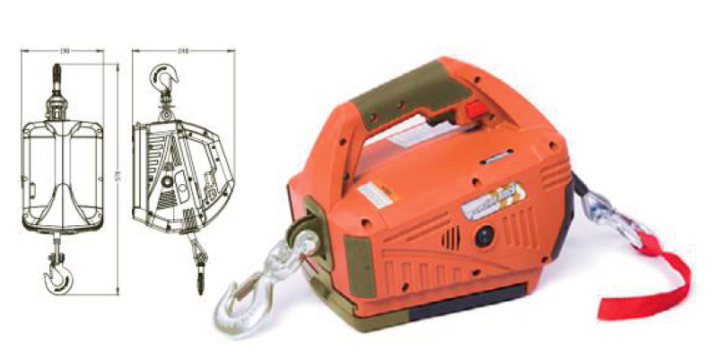 Winch Listrik Bertenaga Baterai SLQ-B